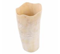 OSALADI Chope Viking en Corne Naturelle 350 Ml - Gobelet à Bière et Tasse à Café Artisanale Surface Lisse Grosse Capacité pour Fêtes Dégustation de Whisky et Usage Quotidien