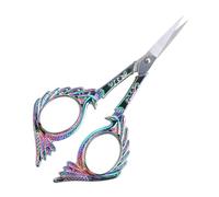 OSALADI Ciseaux à Sourcils Légers et Stylés en Acier Inoxydable Coloré Coupe Taillage de Barbe, Outil de Professionnel pour Usage Domestique