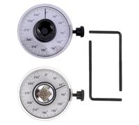 OSALADI Clé Dynamométrique Angulaire 2 Pièces Jauge D’Angle Numérique, Outil de Mesure du Couple Précis pour Mécaniciens, Compatible Entretien Automobile, Noir et Argenté, Outil Manuel