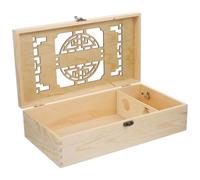 OSALADI Coffret de Rangement Vin en Bois de Pin pour 2 Bouteilles Rouges, Boîte à Vin Poignée, pour Fête et Décoration de Table