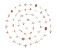 OSALADI collier de cristal fabrication Perles de pierres précieuses colliers chaîne de perles de cristal guirlandes de chaînes de perles brins de perles Acier inoxydable