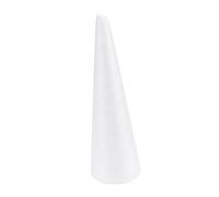 OSALADI Cône Mousse Polystyrène Blanc DIY pour Garçon Fille Accessoires de Bricolage Éducatifs pour Décoration Noël et Projets Créatifs