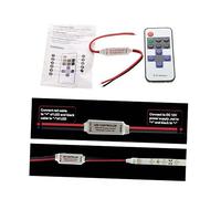 OSALADI Contrôleur Led Rvb Pour Bande Lumineuse Contrôleur Sans Fil Avec Télécommande Mini Pour Bandes Led Monochromes Variateur Intensité Et Mode Clignotant