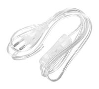 OSALADI Cordon D'Alimentation EuropéEn Transparent Avec Interrupteur 1.8 M CâBle Pvc Et Cuivre Rallonge ÉLectrique SéCuriséE Pour Usage Domestique Et Projets Diy