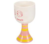 OSALADI Coupe à Glace en Céramique Rose sur Pied Gobelet Créatif pour Dessert et Apéritif Coupe à Pudding Polyvalente pour Fête D’Anniversaire et Décoration de Table Accessoire la