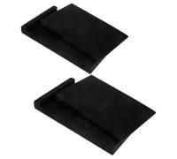 OSALADI Coussin Anti-Vibrations pour Isolation Phonique 2 Ensembles en Mousse Noire, Absorption des Chocs et Résistance la Déformation pour Haut-Parleur Audio sur Bureau