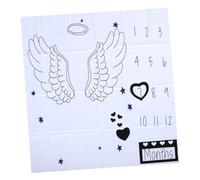 OSALADI Couverture De Photo pour Garçon Fille avec Motif Ailes Tapis De pour Célébrations De Mois Cent Jours Accessoire De Photographie Né