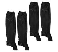 OSALADI Couvre-Chaussures Imperméables pour Vélo et Pluie, en Tissu Oxford Noir, Pliables et Résistants, Déplacements Extérieurs Pluie, Lot de 2 Paires