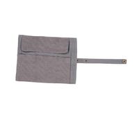 OSALADI Crayon Toile Trousse à Crayons Enroulable Pratique pour Étudiants Design Compact pour Rangement Crayons De Couleur Et Stylos Couleur Unie Grise