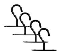 OSALADI Crochets pour Plantes Suspendues en Fer Noir 25 Pouces Lot de 4 sets de Crochets de Plafond Robustes Suspendre Extérieure Supports Muraux pour Jardinières et Luminaires Usage