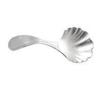 OSALADI Cuillère à Thé en Acier Inoxydable 304 Forme Coquillage Ronde Cuillère Pratique pour Infusion de Thé Vrac Finition Lisse Argentée Dose Précise pour Usage Quotidien