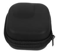 OSALADI de Rangement portatif Avion minis Vide d'aspirateur Coque Protection Coque de Protection de Voyage pour Femmes Organisateur électronique de Voyage Faux Cuir Black