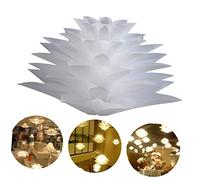 OSALADI Décor Blanc Décor Nordique Lampe Aux Lotus Abat-Jour Blanc Abat-Jour Puzzle Bricolage Suspendre des Fleurs pour La Décoration Casse-tête Lumière Lampe Casse-tête Facile Décorations