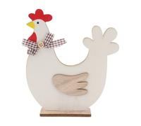OSALADI Décoration de Bureau de Pâques en Bois Beige, Petit Poussin Cartoon pour Fête et Bureau, Accessoire Festif Créatif et Original de Poule