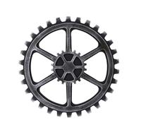 OSALADI Décoration Murale à Engrenages en Bois Vintage 1 Pièce, Ornement Mural Rétro Noir pour Maison, Salon ou Bureau, Accessoire Déco Industrielle Unique et Applique Murale Design