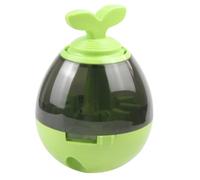 OSALADI Distributeur de Nourriture pour Chats, Boule Verte ABS | Démontable, Nettoyage Facile, Jeu Interactif et Stimulation Intellectuelle, pour Chats et Chatons, Forme Bascule