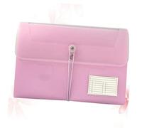 OSALADI Dossier Accordeon Multicouche Pochette de Rangement Portable pour Étudiants et Bureau Rose