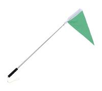 OSALADI Drapeau de Tournée Télescopique Portable en Polyester avec Mât en Acier Inoxydable, Poignée Rétractable Antidérapante, pour Excursions Scolaires et Groupes Style Plusieurs styles