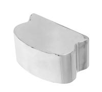 OSALADI Embout de Main Courante en Acier Inoxydable Bouchon de Fixation pour Tube Embout de Rampe de 745 Protection de Tube Argentée pour Escalier et Rambarde