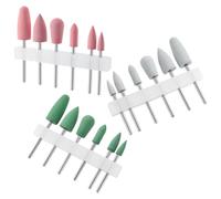 OSALADI Embouts Ponceuse à Ongles en Silicone 18 Pcs, Lot de 3 Couleurs, Forets Cuticules pour Manucure Professionnelle et Usage Personnel, Taille Petite, Adaptés aux Ponceuses