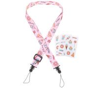 OSALADI Ensemble D’Accessoires pour Appareil Photo Instantané Comprenant Sangle Réglable Rose Pastel et Autocollants Décoratifs Film pour Mini Caméra, Bandoulière Légère pour Voyage