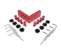 OSALADI Ensemble De 12 Règles Carrées Pour Le Travail Du Bois Positionnement À Angle Droit Rouge