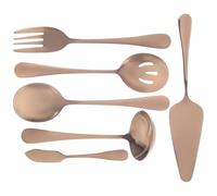 OSALADI Ensemble de Couverts en Acier Inoxydable Poignée Ergonomique, Ustensiles Cuisine Faciles à Utiliser pour Dîners en Famille et Hôtels, Design Élégant