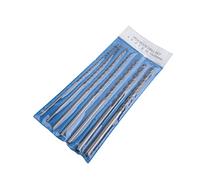 OSALADI Ensemble de Forets Longs en Acier de 7 Pièces Travail du Bois Mèches à Bois Universelles Spirale pour Perceuse D'établi Menuiserie et Plastique