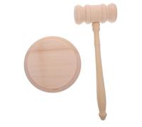 OSALADI Ensemble de Marteau de Juge en Bois en Bois Marteau de aux Enchères 30 CM pour Enchères et Audiences Accessoire Judiciaire
