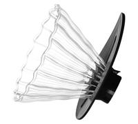 OSALADI Entonnoir à Café Conique Portable en Plastique Noir, Petit Filtre à Café Réutilisable, Porte-filtre Compact pour Infusion Manuelle, Accessoire Pratique pour Maison