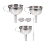 OSALADI Entonnoir la Cuisine Inox Tamis Hémisphérique 11 CM et Brosse pour Préparation Alimentaire