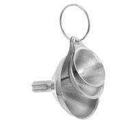 OSALADI Entonnoirs la Cuisine en Acier Inoxydable 3 Pièces Anneau Suspendu, Petits Entonnoirs Résistants pour Huiles, Vinaigres et Liquides, Ustensiles Pratiques pour Verser et Remplir