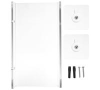 OSALADI Étagère Murale Flottante en Acrylique Transparent U-Shape 20x10 Cm Étagère de Rangement sans Perçage pour Salle de Bain Cuisine pour Articles Cuisine et Décoration Salle de Bain