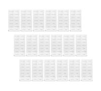 OSALADI Étiquettes Autocollantes pour Flacons de Voyage Transparentes, 20 Pièces, Pvc Résistant Étanche, pour Bouteilles Cosmétiques Shampooing et Gel, Organisation Salle de Bain et Kit