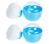 OSALADI Étui à Poudre pour -Né 2 Ensembles Boîtes de Rangement Solides, pour Appliquer la Poudre Corporelle en Déplacement la Maison, pour Garçon et Filles