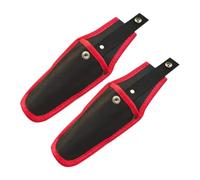 OSALADI Étui pour Ciseaux de Jardinage 2 Pièces en Toile Résistante Rouge, Housse de Protection pour Sécateur à Main, Accessoire Pratique pour Élagage et Jardin, Pochette Solide