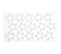 OSALADI Feuille Autocollante de Strass Diamant Creux Étoiles pour Visage Bijoux de Maquillage Gemmes Auto-adhésives, Autocollants pour Festivals Carnaval, Décoration Corps et Ongles, 1