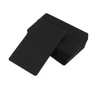 OSALADI Fiches Cartonnées Noires Vierges 7 X 11 CM 100 Feuilles Épaisses en Papier Cartonné Noir Cartes de Vocabulaire et Fiches de Révision pour Étude Étiquettes de Prix et Création