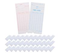 OSALADI Fiches De Pointage Papier 100 Feuilles Par Paquet, Suivi Temps Travail, Impression Haute Visibilité, Gestion Présences En Entreprise Bureau Restaurant Hôtel