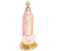 OSALADI Figurine en Résine Vierge de Finement Sculptée sans Bavure, Décoration Religieuse pour Maison, Ornement Élégant et Spirituel