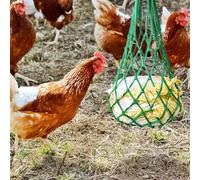 OSALADI Filet D’alimentation pour Bétail en Nylon Épais 64 Cm Vert, Mangeoire Suspendue en Corde Tressée, Filet pour Alimentation Lente, Nourrisseur Solide pour Ferme et Élevage