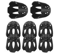 OSALADI Filet de Fond Noir pour Pot de Fleurs en Plastique 8 Pièces Léger | Aéré et Robuste, Panier Grillagé pour Drainage, Usage Jardin et Jardinière