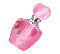 OSALADI Flacon de Parfum Cœur en Cristal Rose Petit Format Coffret Présent Décoratif Étanche pour Mariage et Fête Flacons de Parfum Vides Élégants Format Voyage