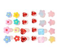 OSALADI Fleurs Colorées Étoiles Cœurs Rouges Confortables Réutilisables et Pratiques pour Vernis à Usage Féminin