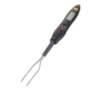 OSALADI Fourchette Électronique Thermomètre sans Fil pour Barbecue Extérieur, Thermomètre Digital Viande Poignée Ergonomique, Acier Inoxydable, Indicateur de Chaleur Cuisson, Longueur