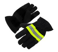 OSALADI Gants de Pompier Réfléchissants Coton Épais Résistants Chaleur et Isolants Protection Feu pour Hommes Sécurité Au Travail