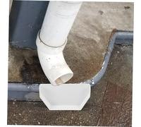 OSALADI Gouttière End Cap PVC Bouchon de Descente Étanche pour Toitures Protection Usure pour Collecte et Drainage des Eaux Pluviales