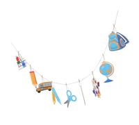 OSALADI Guirlande de Bannière du Premier Jour D'école en Papier et Corde, Décorations Scolaires Suspendues Réutilisables pour Fête de Rentrée Scolaire et Salle de Classe