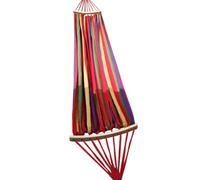 OSALADI Hamac en Toile épaisse Double bâton en Bois Anti-basculement 190x100 cm pour Loisirs en extérieur et Repos dans Cour avec Corde de Fixation