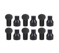 OSALADI Houpettes de Maquillage Faciles à Transporter en Polyuréthane Hydrophile Lot de 6 Noir Douces Peau pour Poudres et Fond de Teint pour Femmes